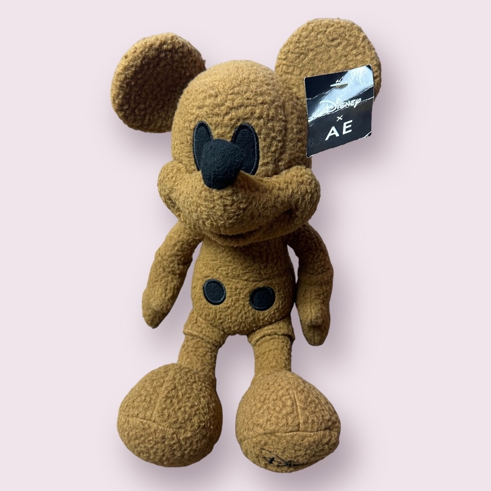 NWT Disney AE American Eagle Collab Special Edition Brown Mickey Mouse Plush